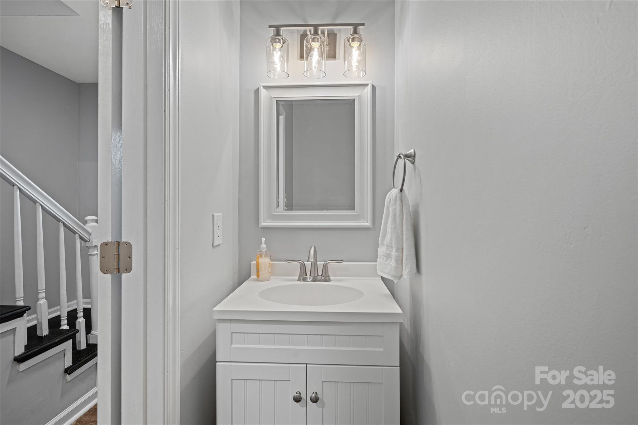 8012 Red Lantern Road Indian Trail, NC 28079 - Photo 9 of 33 a bathroom with a sink and a mirror