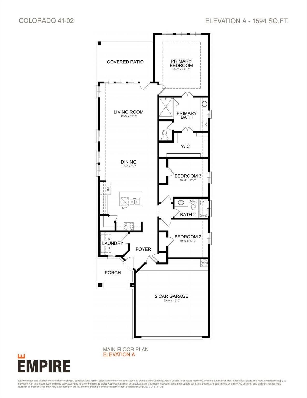 328 Gambels Quail Road Hempstead, TX 77445 - Photo 27 of 27 Floor Plan -subject to change