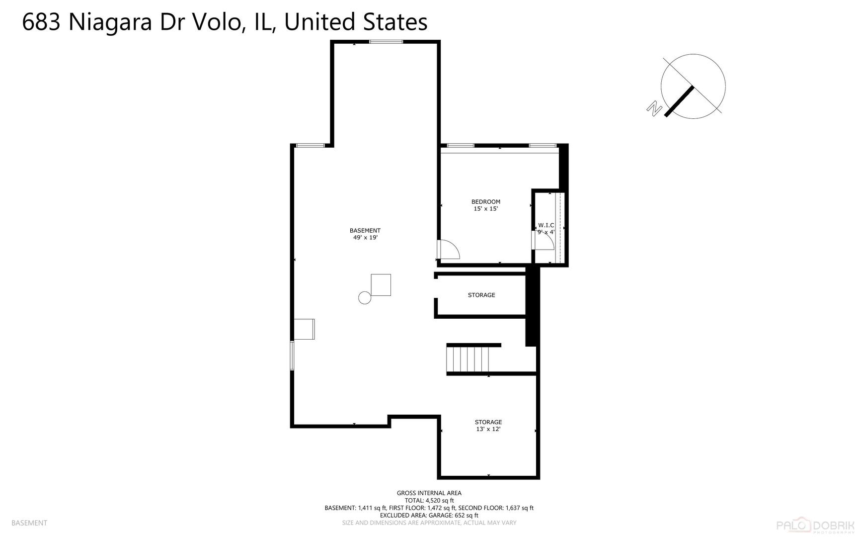 683 Niagara Drive Volo, IL 60073 - Photo 24 of 25 a picture of a floor plan