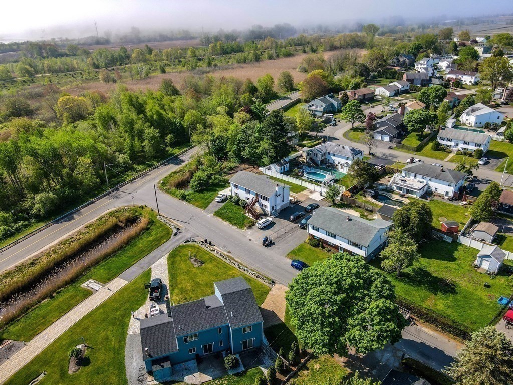 55 Gates Road Saugus, MA 01906 - Photo 41 of 42 an aerial view of a house with a garden