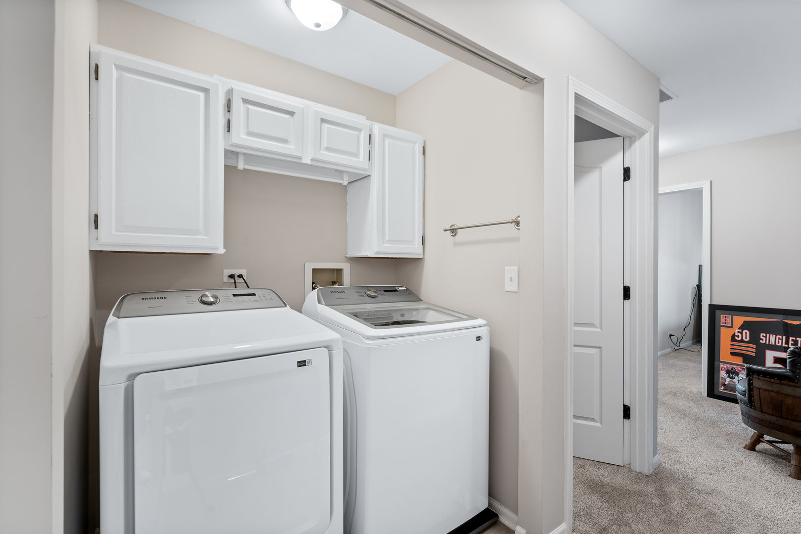 413 Ballard Drive Algonquin, IL 60102 - Photo 16 of 35 a view of storage and utility room with washer and dryer
