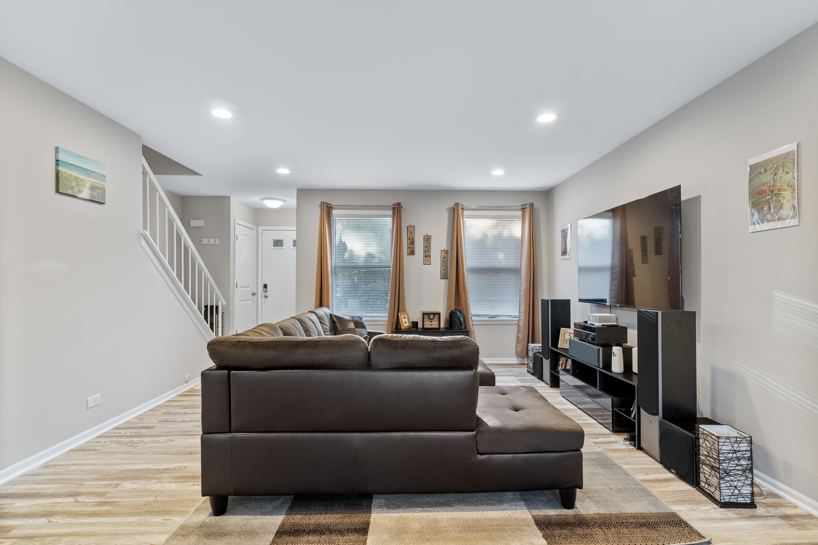 413 Ballard Drive Algonquin, IL 60102 - Photo 2 of 35 a living room with furniture and a flat screen tv