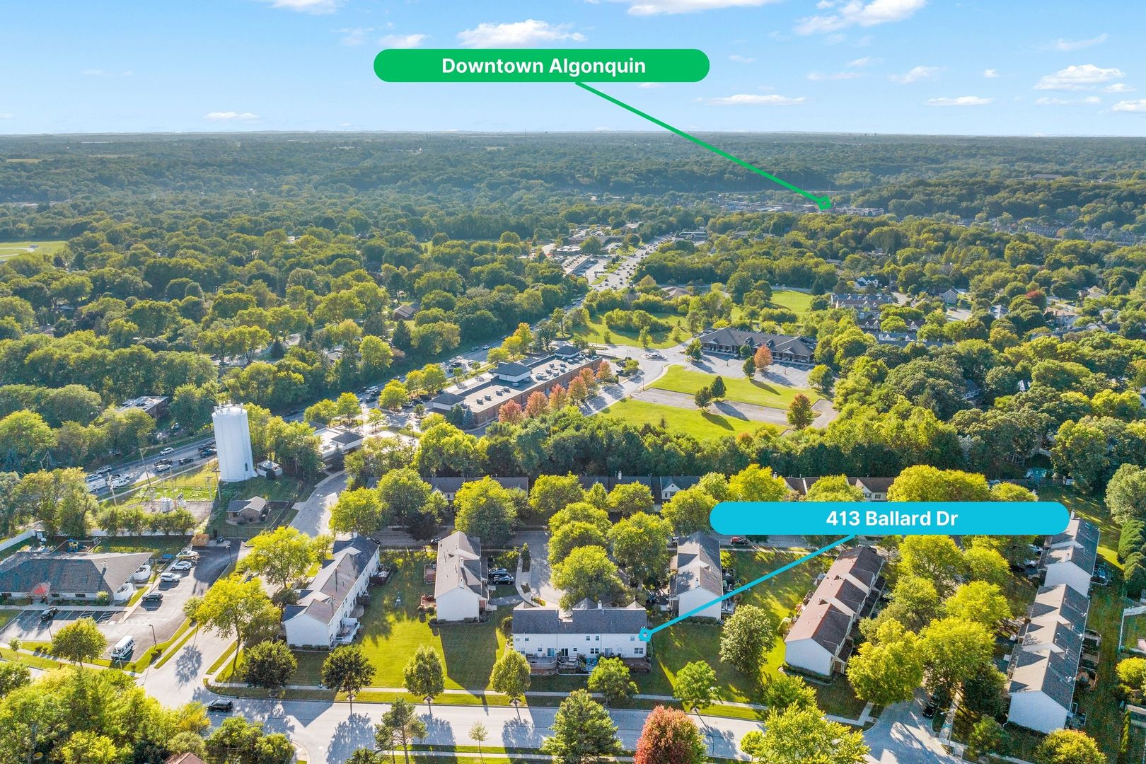 413 Ballard Drive Algonquin, IL 60102 - Photo 27 of 35 view of an outdoor space and a lake view