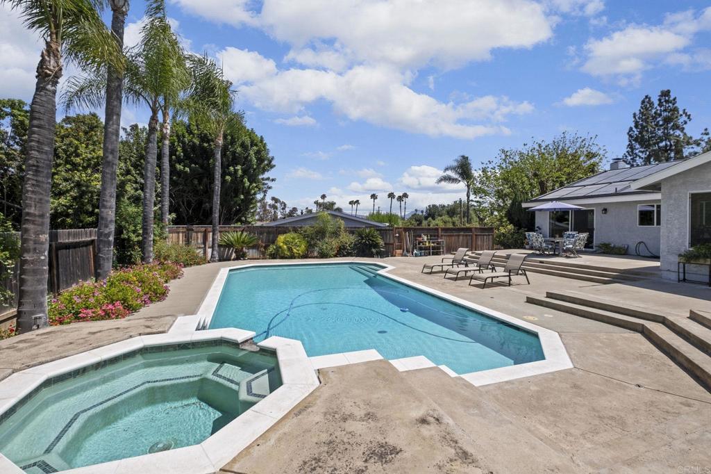 1973 Felicita Road Escondido, CA 92025 - Photo 38 of 55 a swimming pool with outdoor seating and yard
