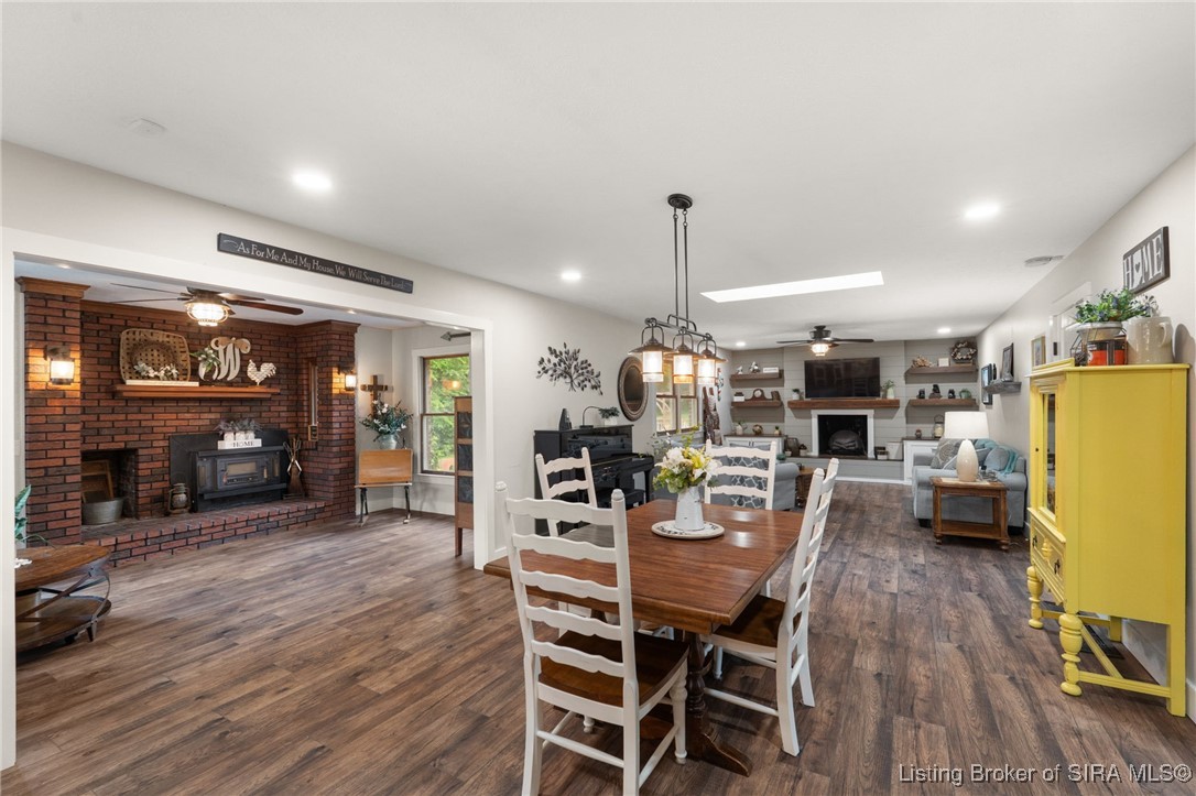 4225-4229 North Moberly Road Northwest Depauw, IN 47115 - Photo 15 of 99 Open concept w/ 2 living spaces off kitchen