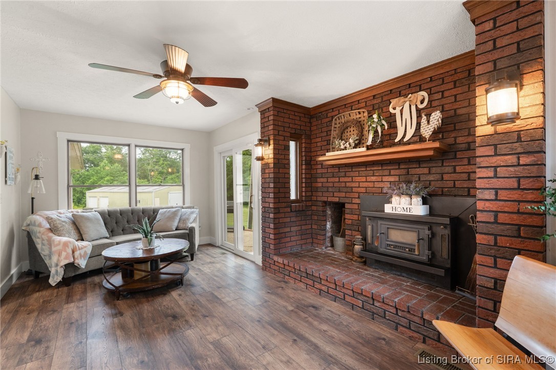 4225-4229 North Moberly Road Northwest Depauw, IN 47115 - Photo 10 of 99 Cozy up in the hearth room.