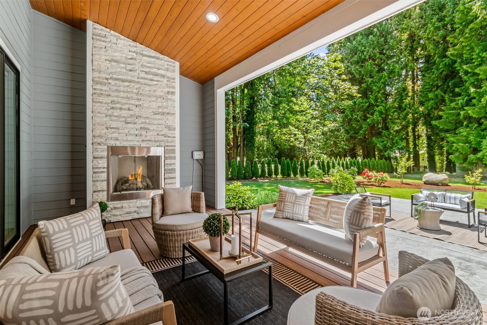 23036 35th Avenue Southeast Bothell, WA 98021 - Photo 32 of 39 a outdoor living space with patio furniture and garden view