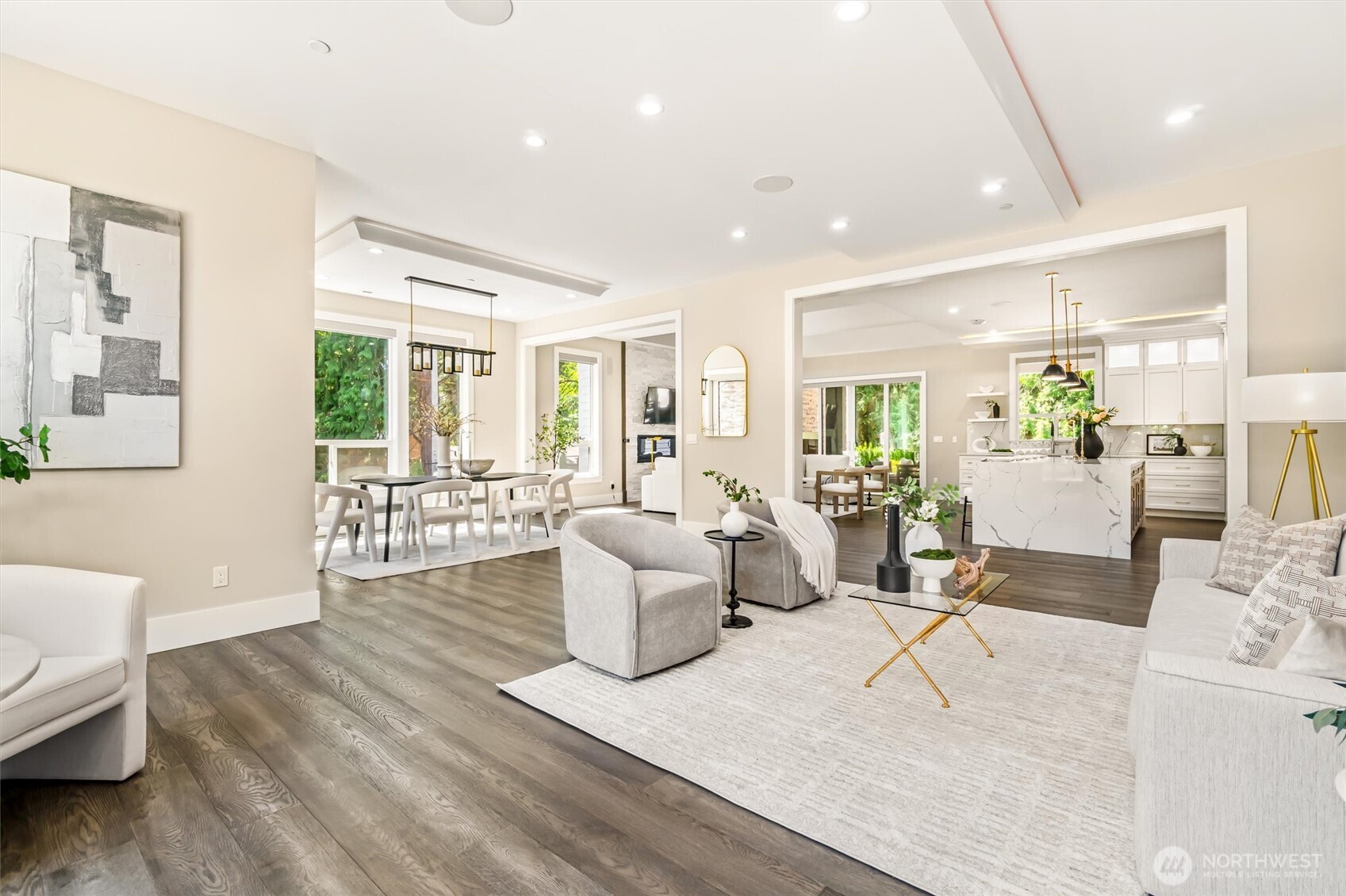 23036 35th Avenue Southeast Bothell, WA 98021 - Photo 10 of 39 a living room with furniture and a large window