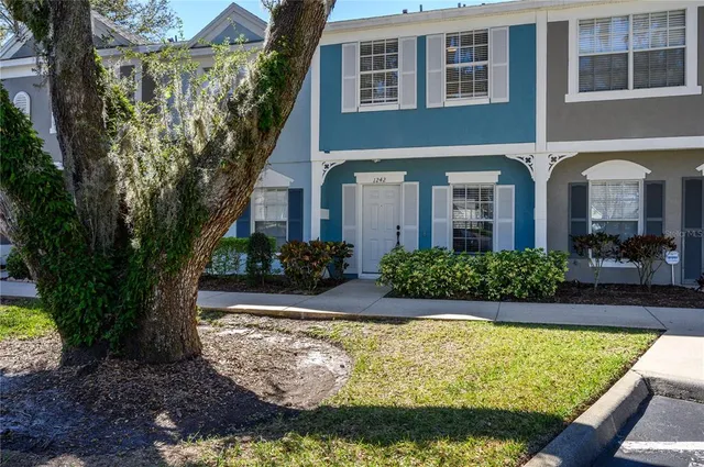 a front view of house with yard