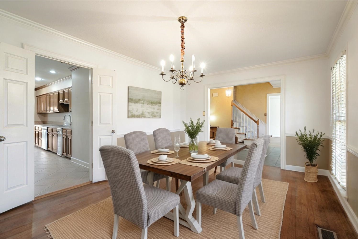 5680 Herald Square Memphis, TN 38120 - Photo 16 of 39 a view of a dining room with furniture and wooden floor