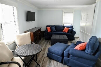 39 Nickerson Road Cotuit, MA 02635 - Photo 9 of 14 a living room with furniture a flat screen tv and a window