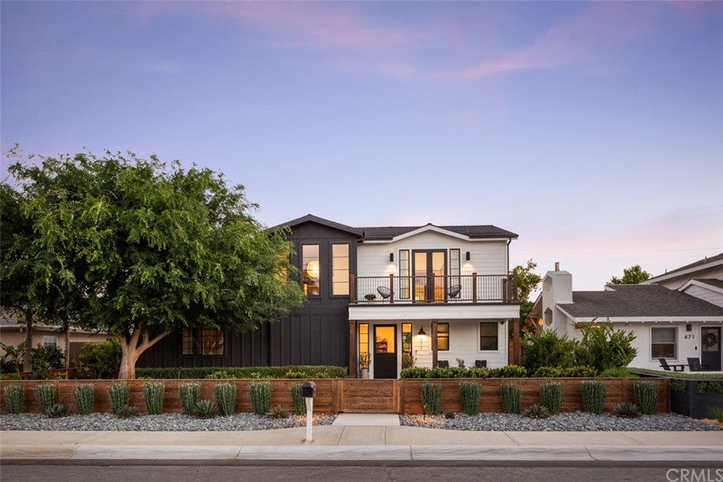 a front view of a house