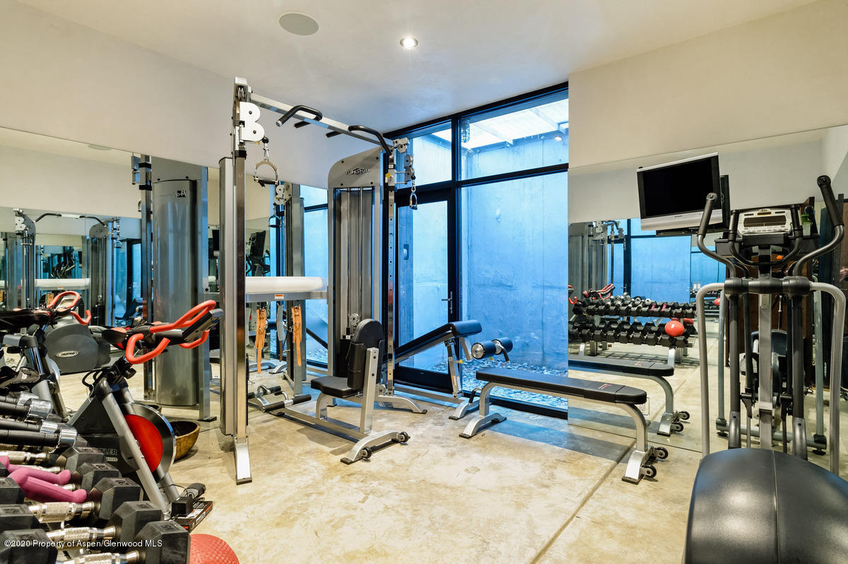 263 Park Avenue Aspen, CO 81611 - Photo 28 of 32 a view of a room with gym equipment