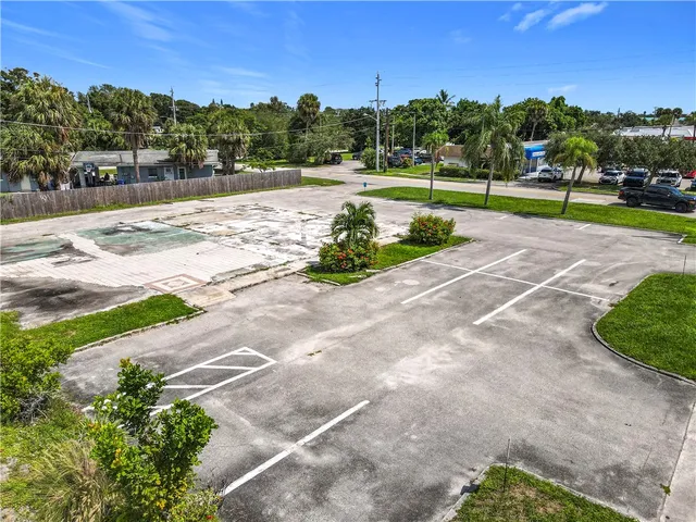 a view of a city with an ocean