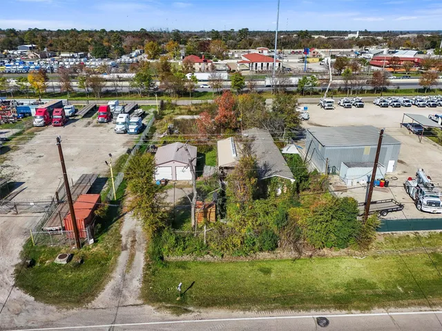 an aerial view of a city