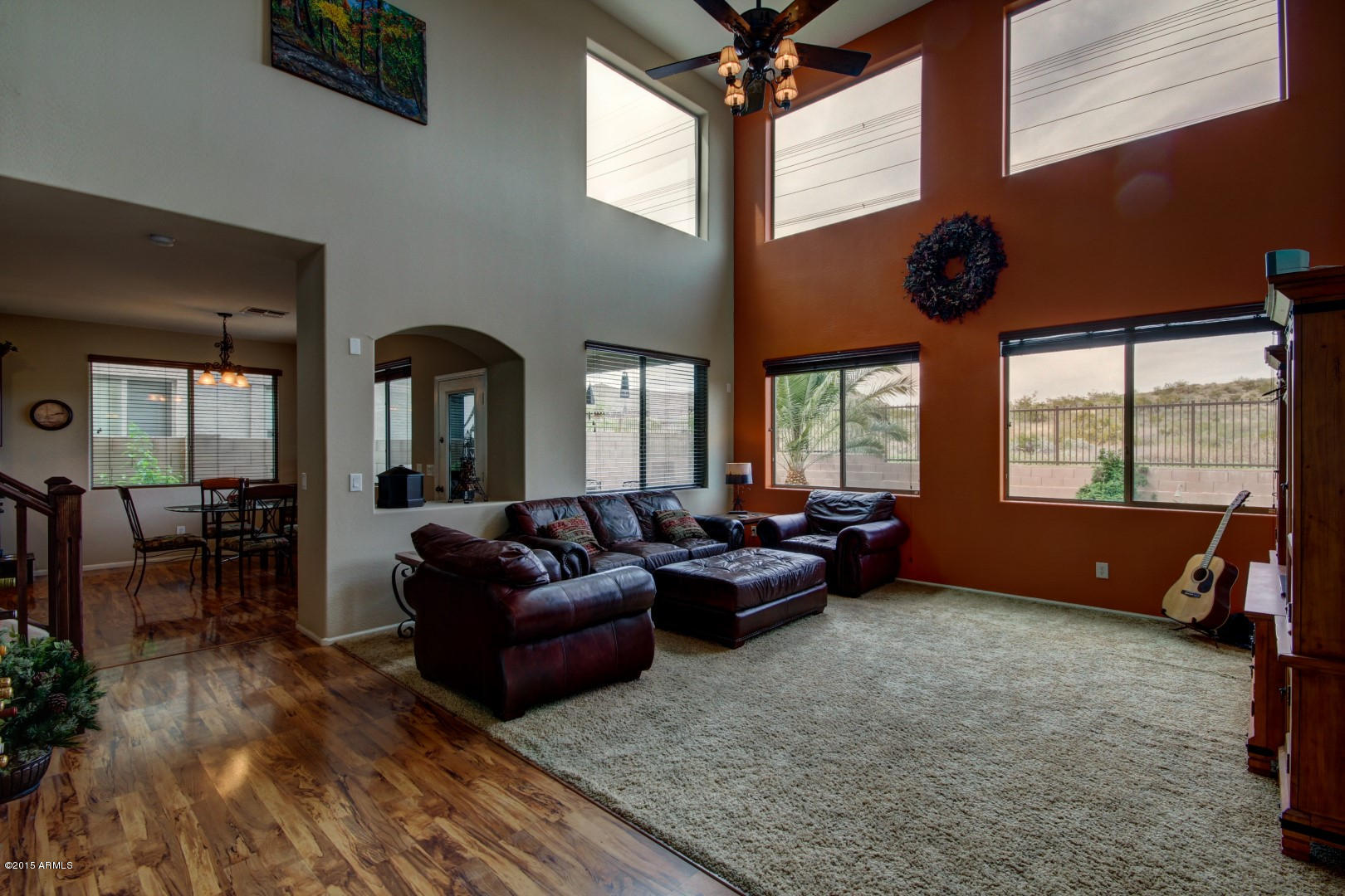 2538 East Ridge Creek Road Phoenix, AZ 85024 - Photo 8 of 53 Carpeted Family Room 20'+ ceilings