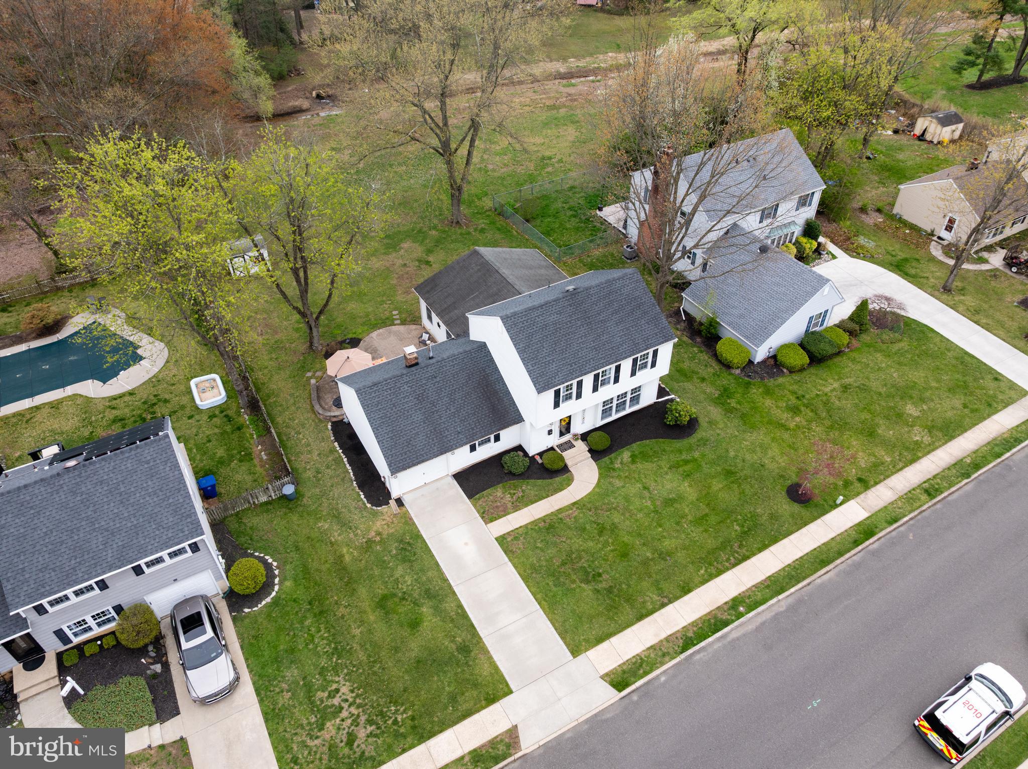 179 Forge Road Delran, NJ 08075 - Photo 31 of 35 an aerial view of a house with garden space and street view