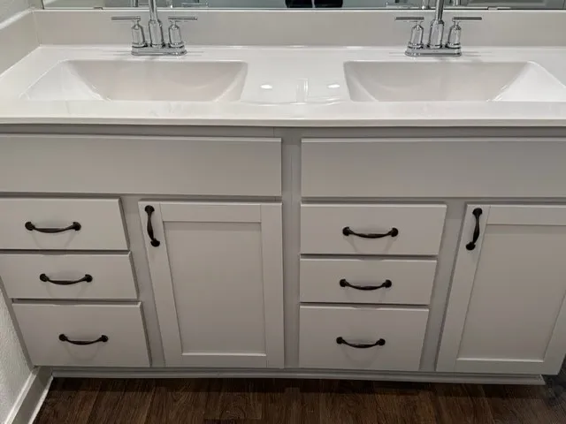 a close view of cabinets