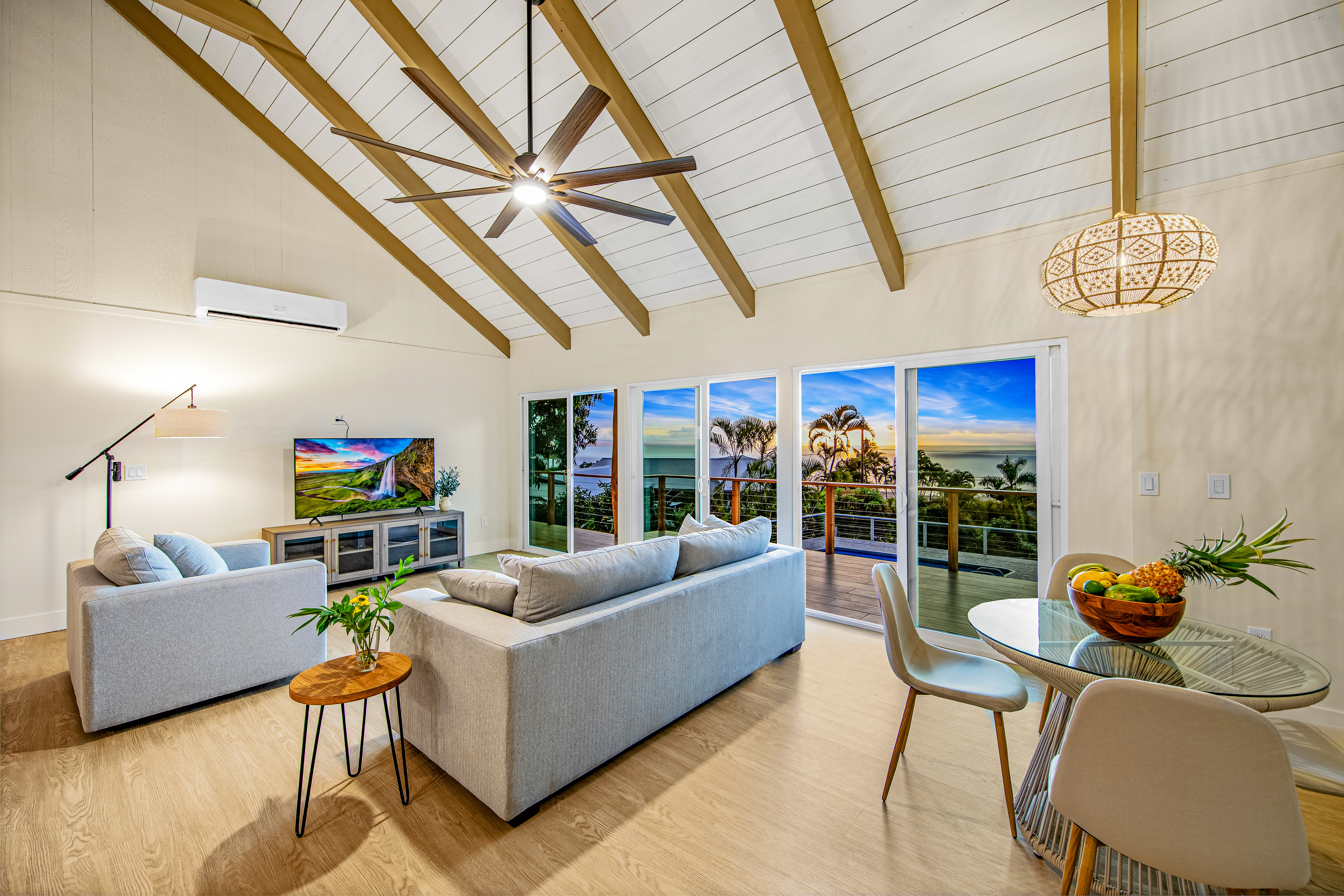 77-6472 Kilohana Street Kailua-Kona, HI 96740 - Photo 24 of 29 a living room with furniture and a flat screen tv