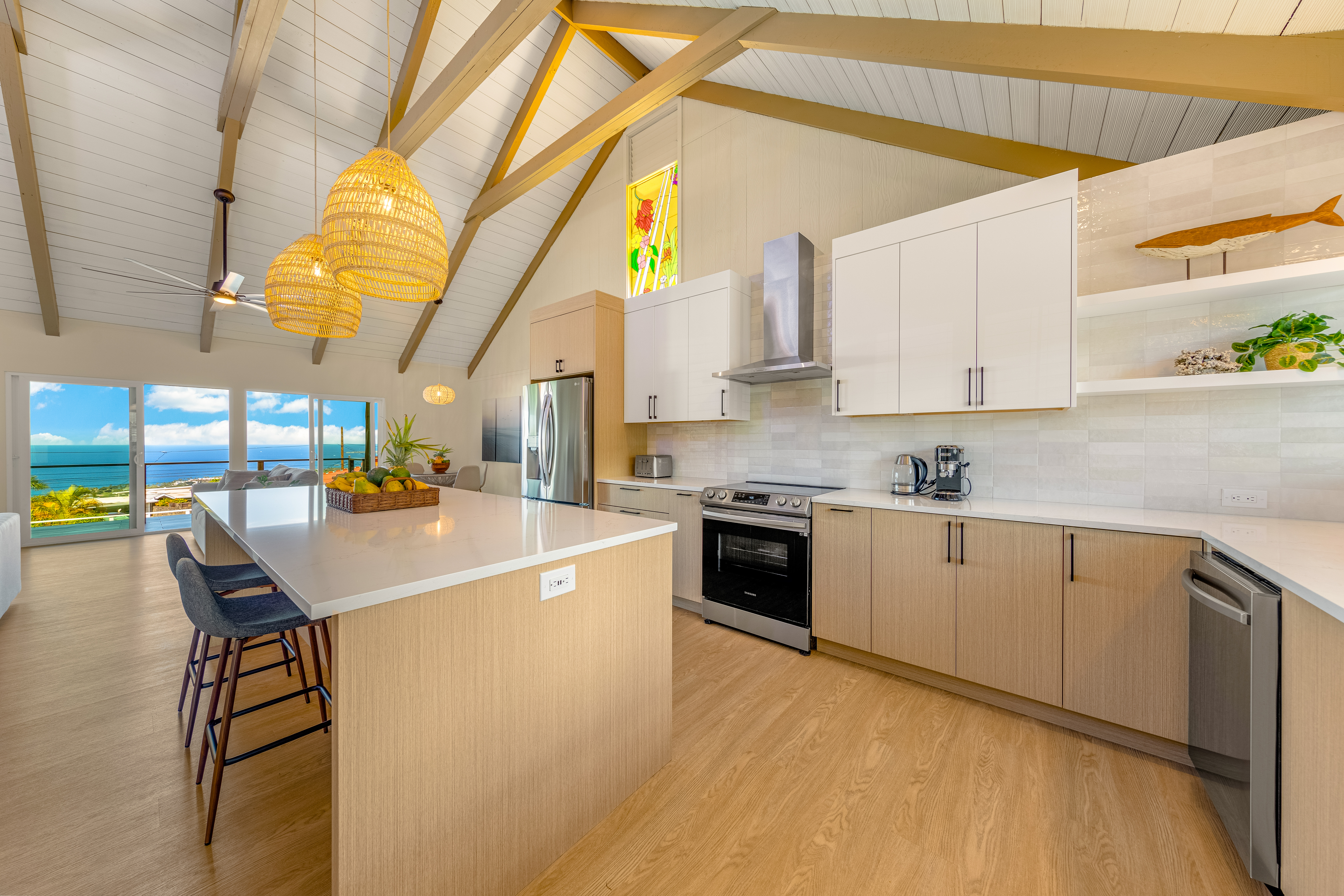 77-6472 Kilohana Street Kailua-Kona, HI 96740 - Photo 3 of 29 a kitchen with a sink a stove and cabinets