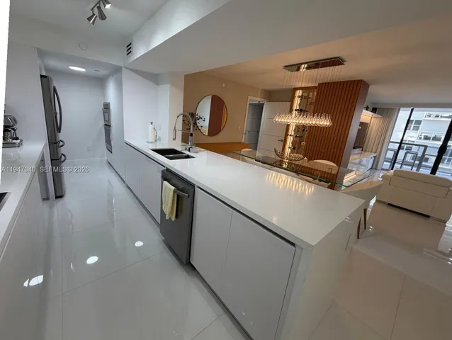 a view of a garden from a lake view