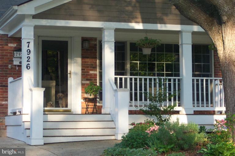 7926 Bainbridge Road Alexandria, VA 22308 - Photo 13 of 20 Beautiful Covered Front Porch