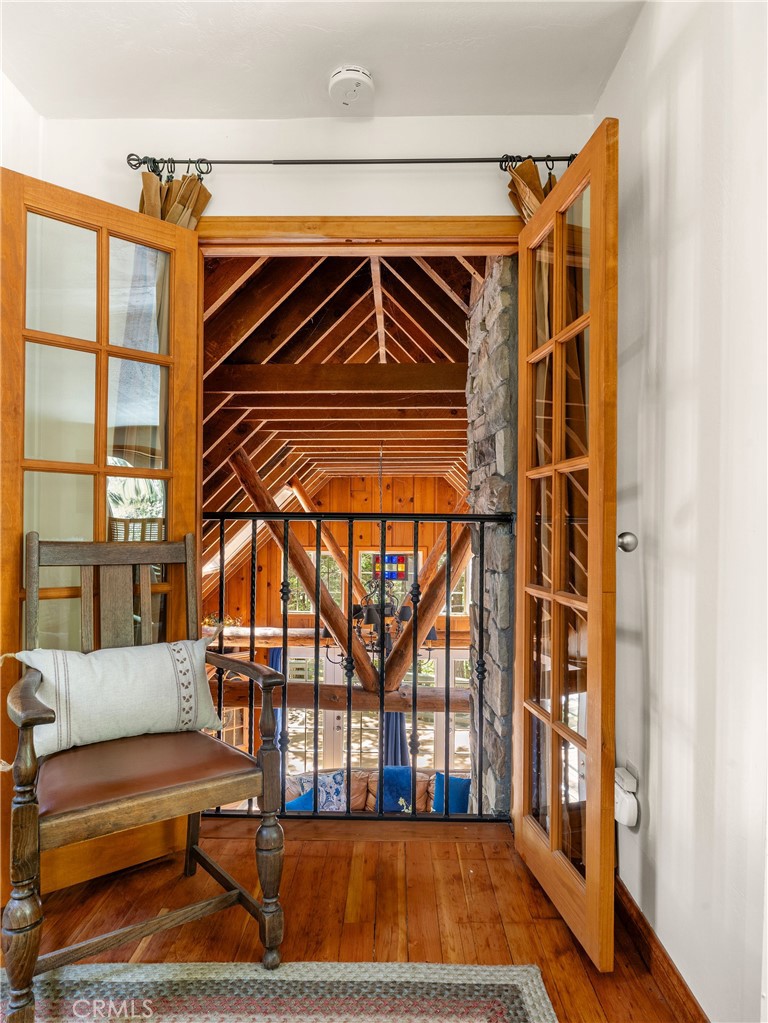 816 Fern Road Lake Arrowhead, CA 92385 - Photo 18 of 35 a view of indoor pool and sitting area