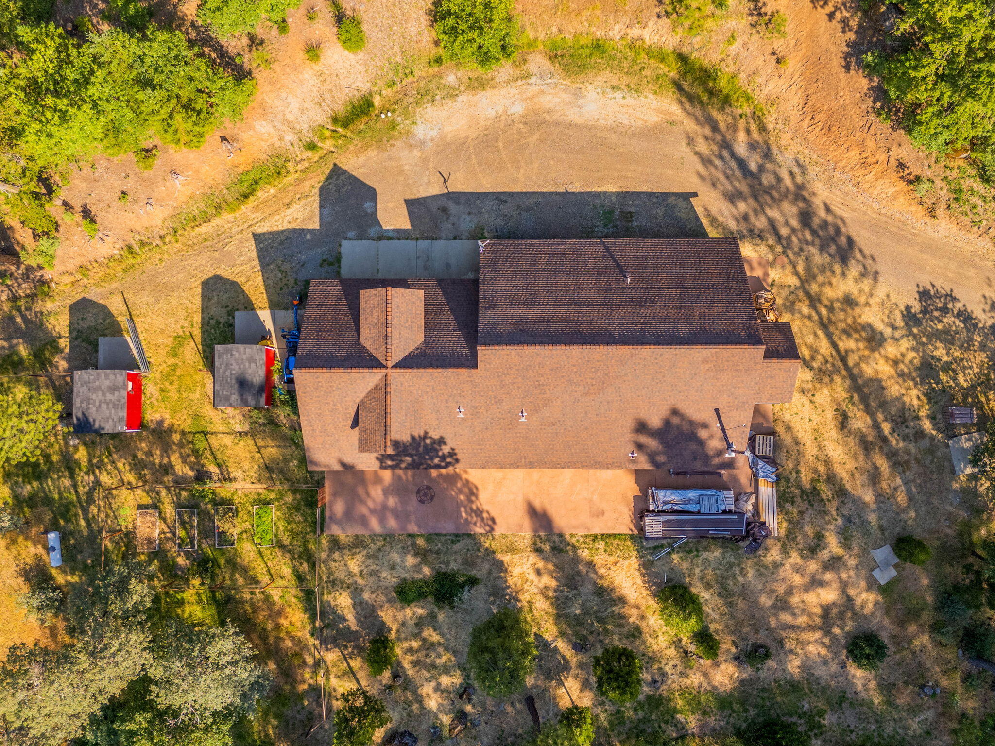 15399 Star Flower Road Oak Run, CA 96069 - Photo 39 of 44 an aerial view of a house with outdoor space
