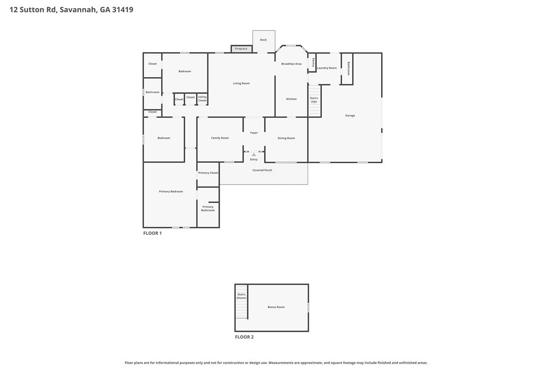 12 Sutton Road Savannah, GA 31419 - Photo 33 of 33 Floor Plan