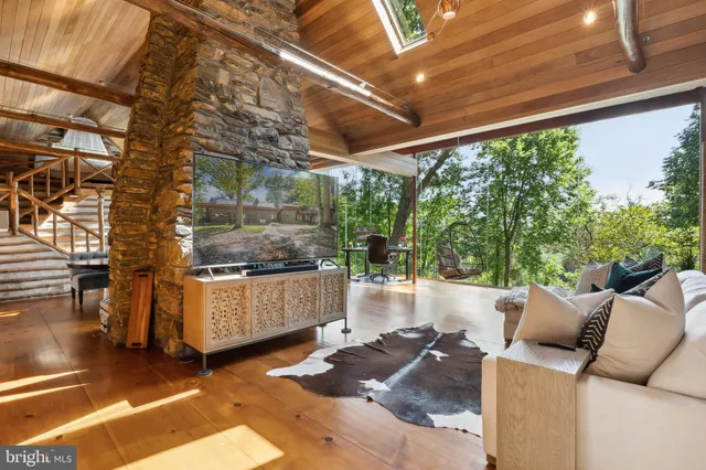 a room with furniture and a window