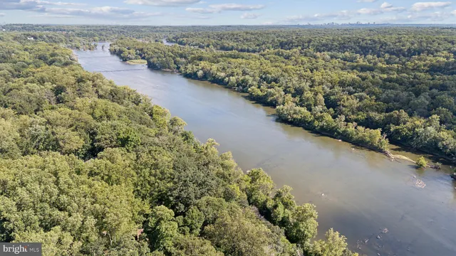 a view of a lake with a mountain