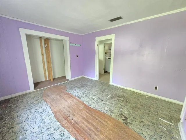 a view of livingroom with front door