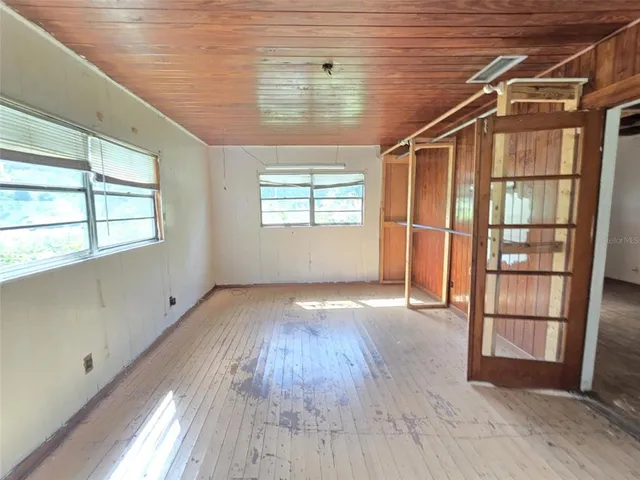 a view of an empty room