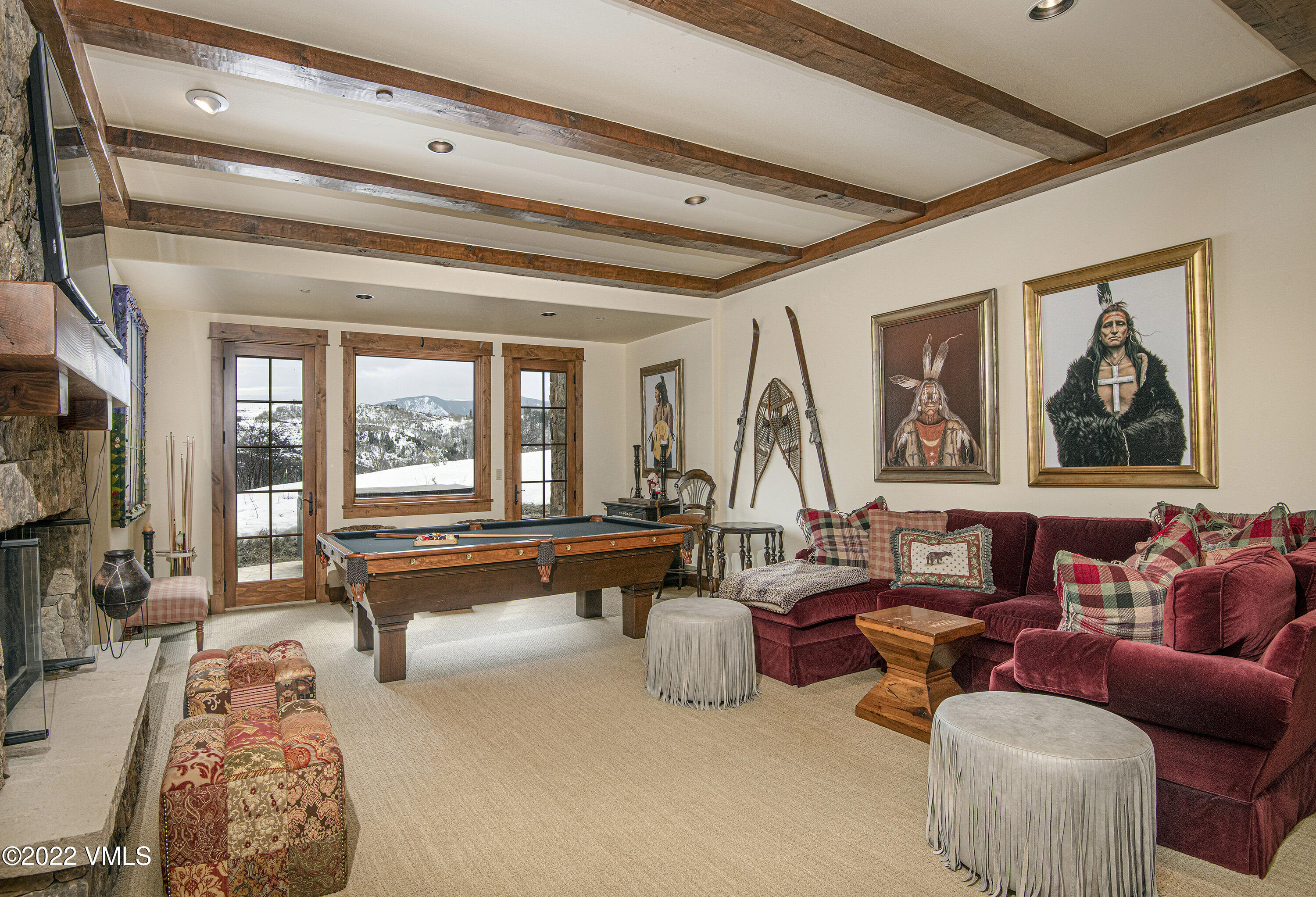 210 Aspen Meadows Road Edwards, CO 81632 - Photo 27 of 67 Downstairs Living/Game Room