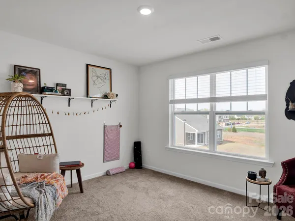 a view of room with shelves