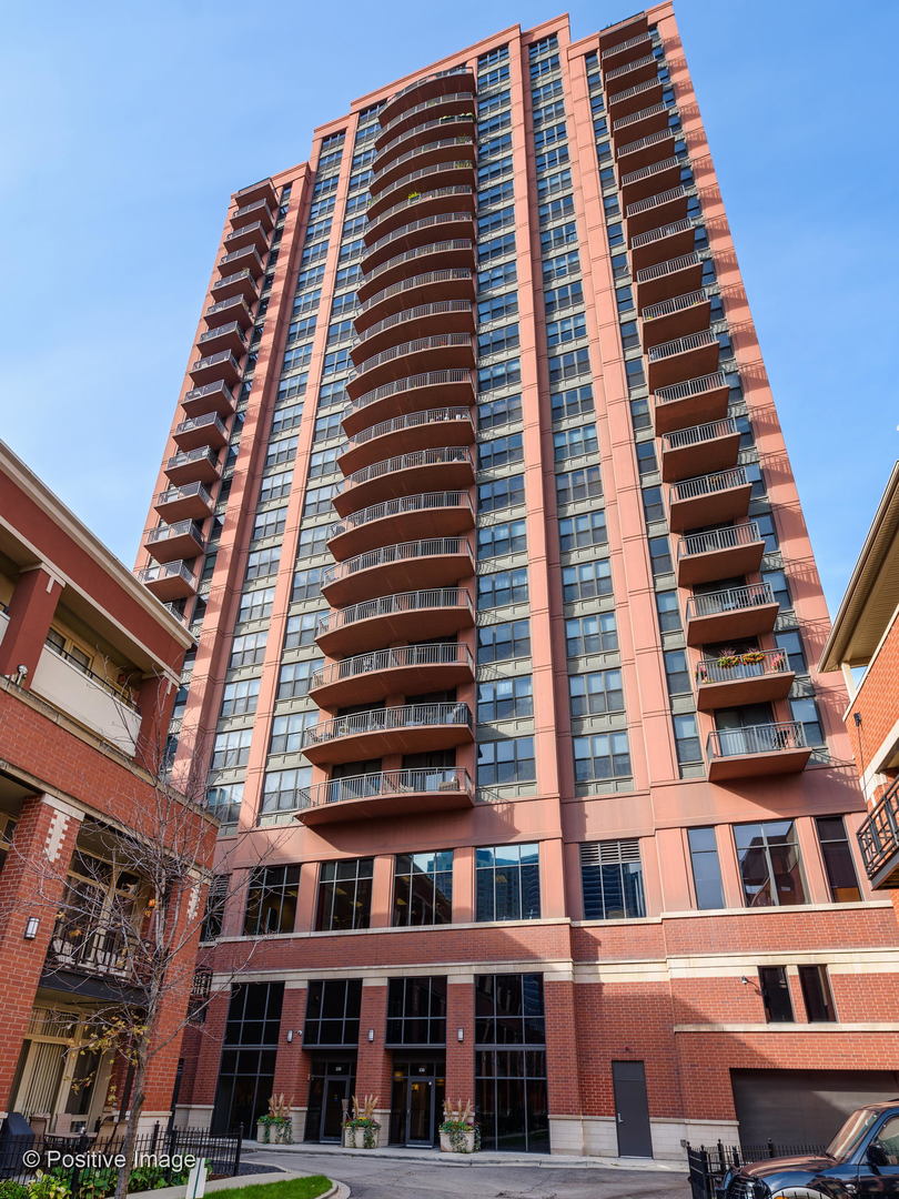 a front view of a building