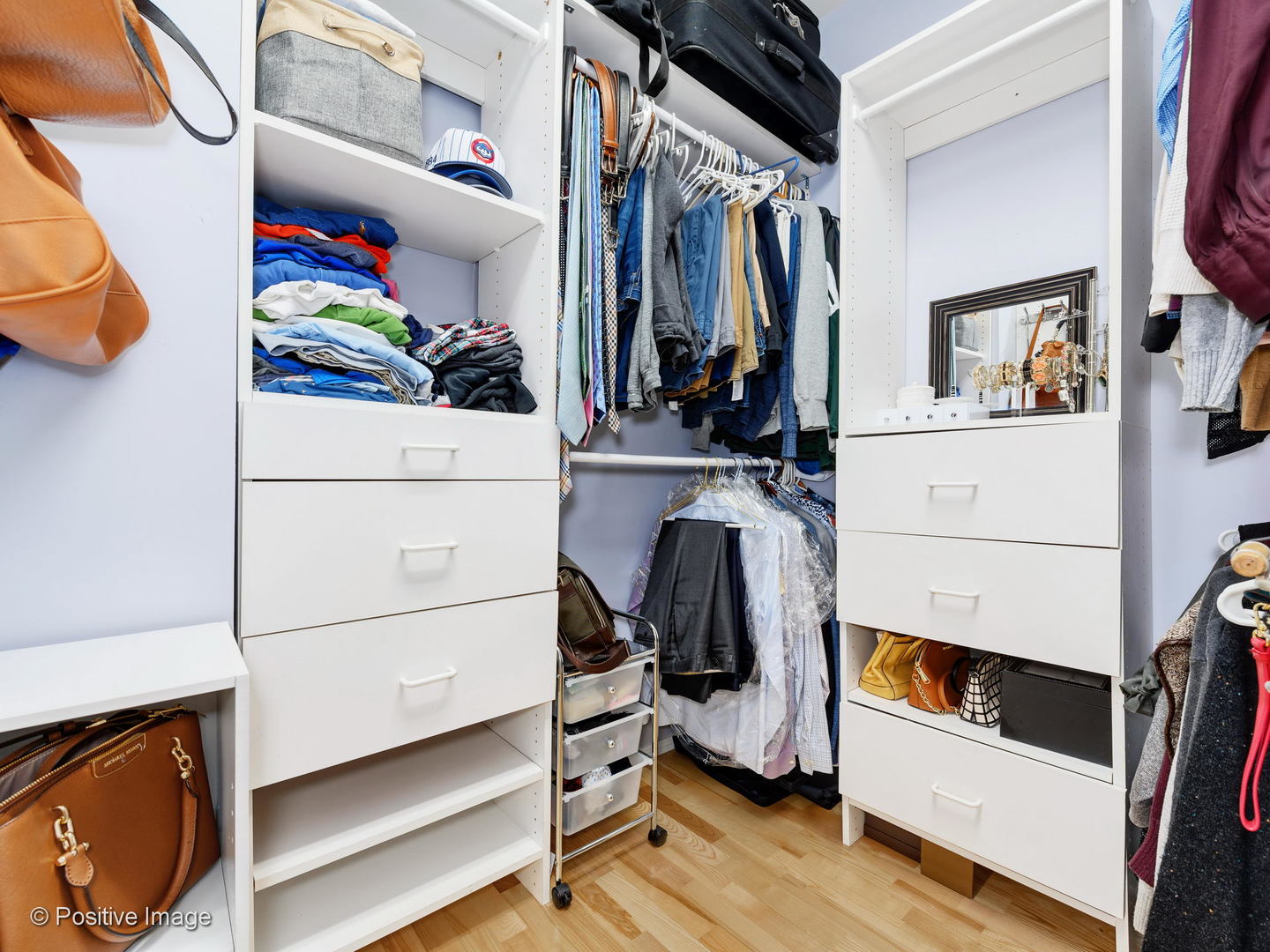330 North Jefferson Street, Unit 904 Chicago, IL 60661 - Photo 20 of 27 a view of walk in closet with clothes and shoes