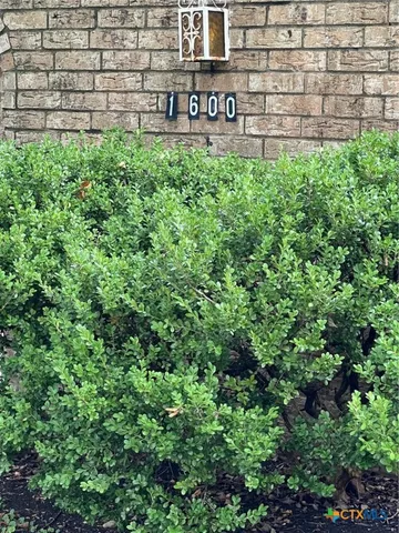 a sign broad in front of flowers