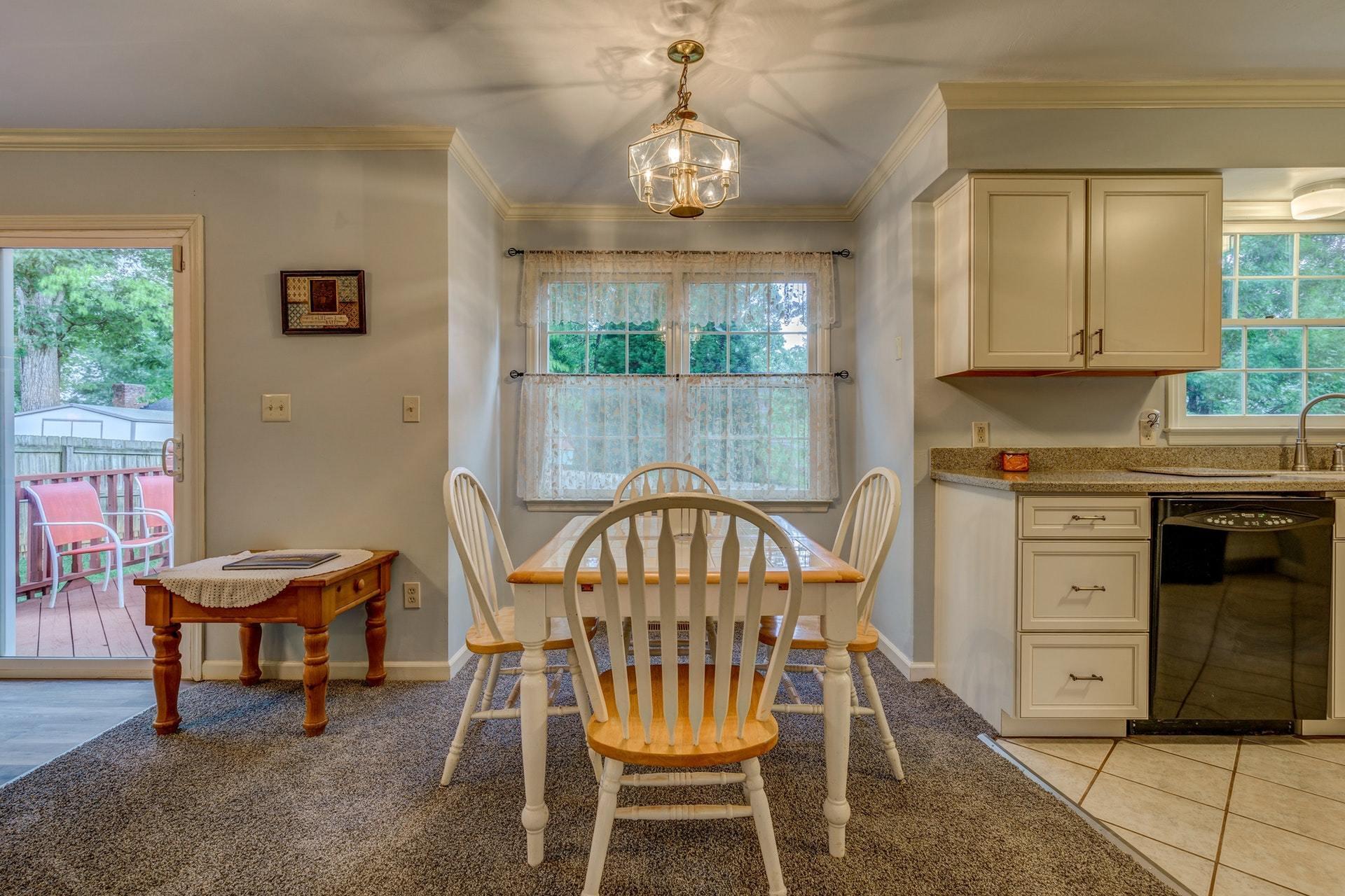 366 Stonehaven Lane Blue Ridge, VA 24064 - Photo 13 of 37 a view of a dining room with furniture window and outside view
