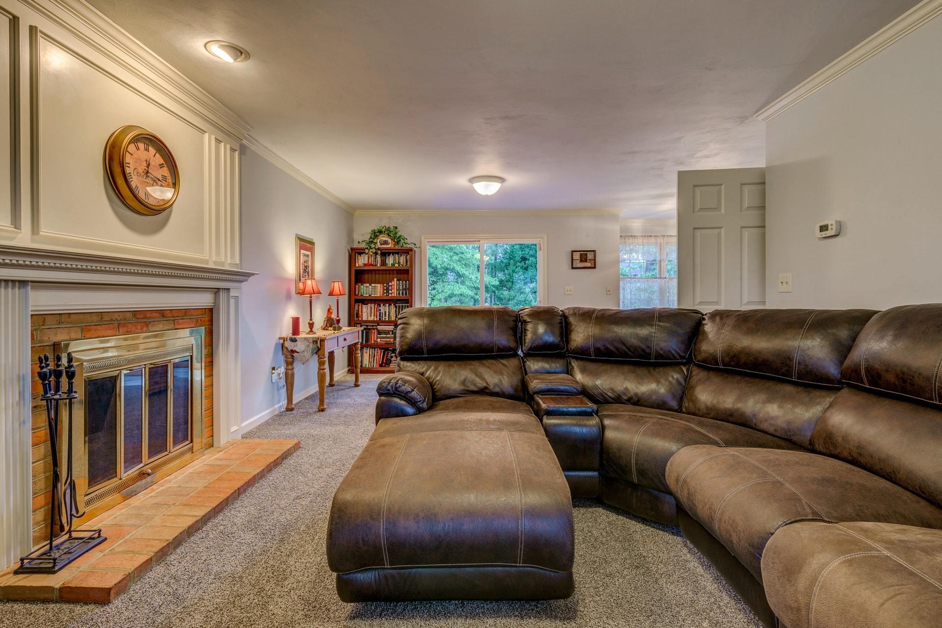 366 Stonehaven Lane Blue Ridge, VA 24064 - Photo 16 of 37 a living room with furniture and a fireplace