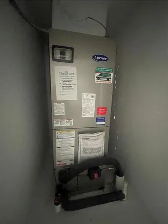 a room with storage and utility