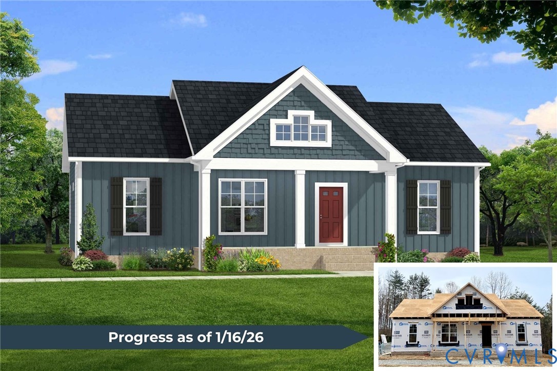 67 Petersville Road New Canton, VA 23123 - Photo 1 of 18 Rendering of home currently under construction. E