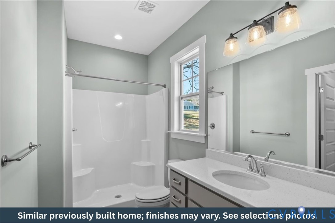 67 Petersville Road New Canton, VA 23123 - Photo 10 of 18 En suite, stand up shower.