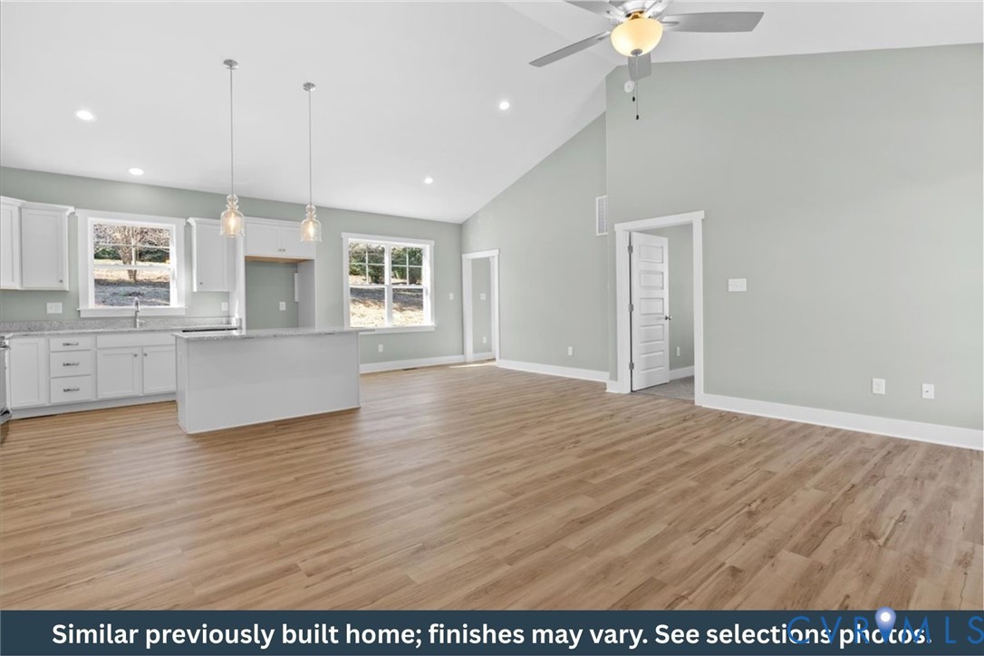 67 Petersville Road New Canton, VA 23123 - Photo 2 of 18 LVP Flooring, Cathedral Ceiling, Coat Closet