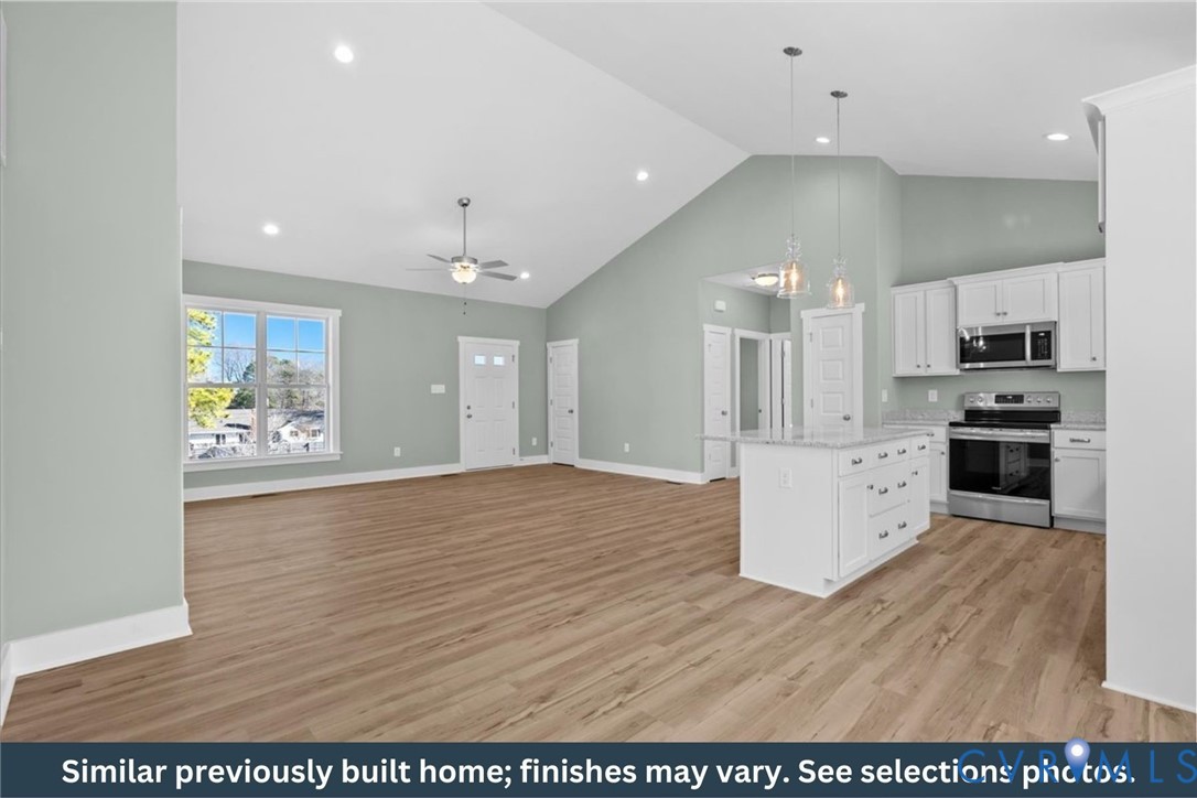 67 Petersville Road New Canton, VA 23123 - Photo 8 of 18 Open To Kitchen, LVP Flooring, Recessed Lighting.