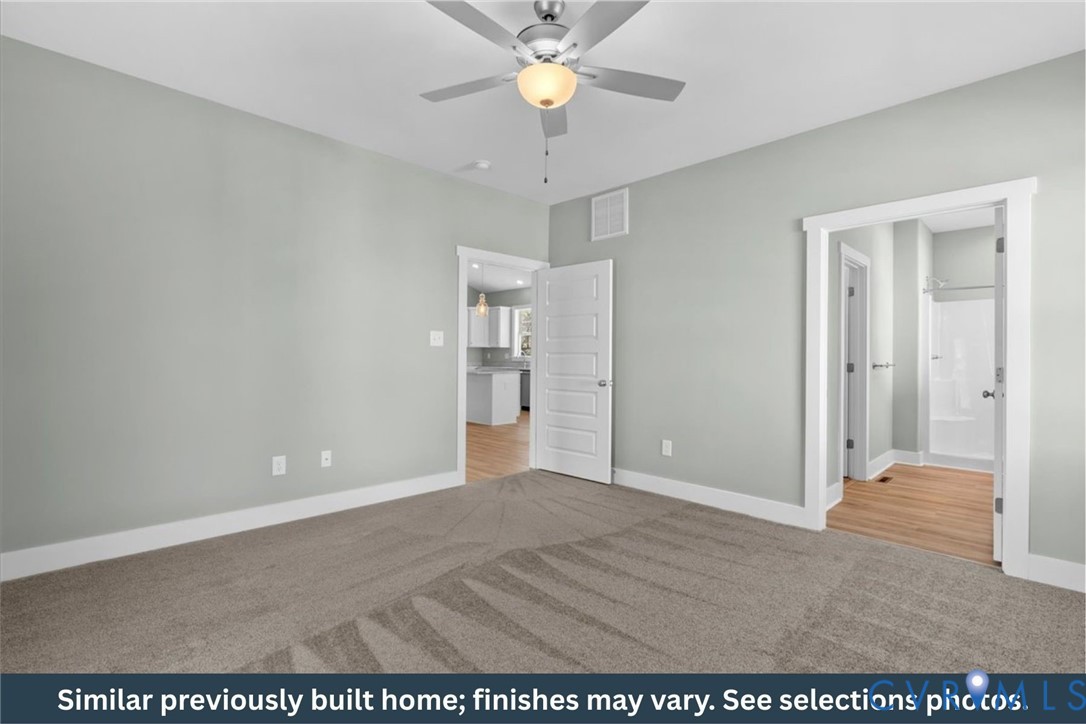 67 Petersville Road New Canton, VA 23123 - Photo 9 of 18 1st Floor, Ceiling Fan, Carpet