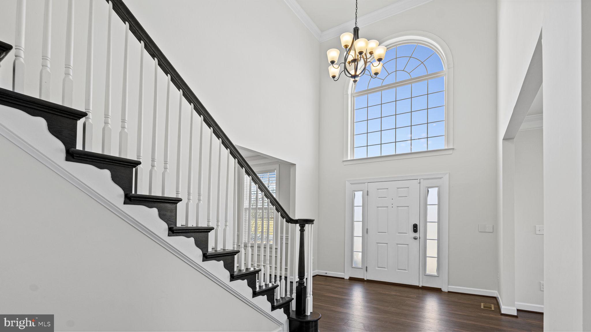 250 Perth Drive Fredericksburg, VA 22405 - Photo 22 of 57 Gorgeous Foyer with Chandelier and huge window