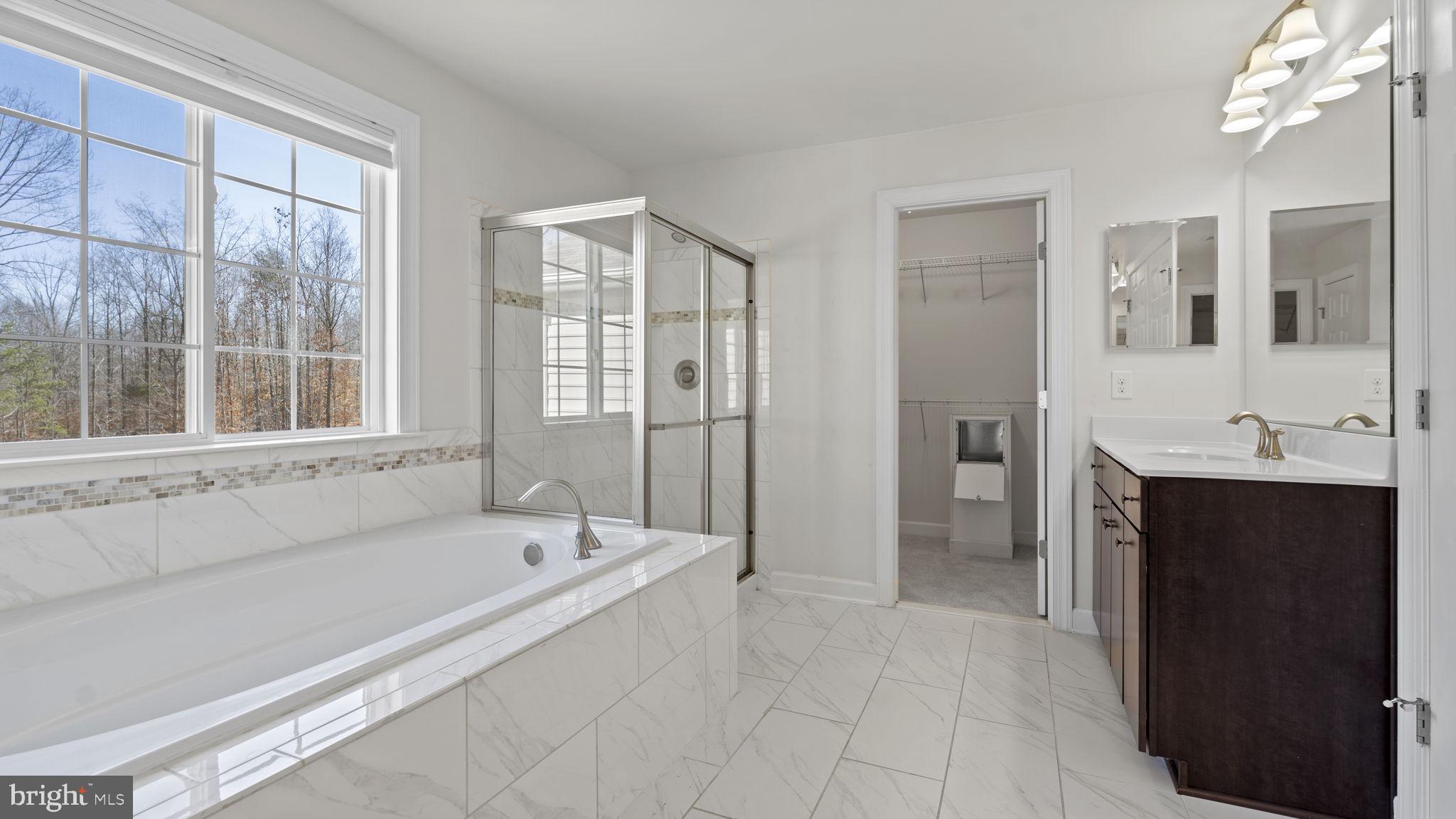 250 Perth Drive Fredericksburg, VA 22405 - Photo 29 of 57 Soaking tub and shower in the primary bathroom