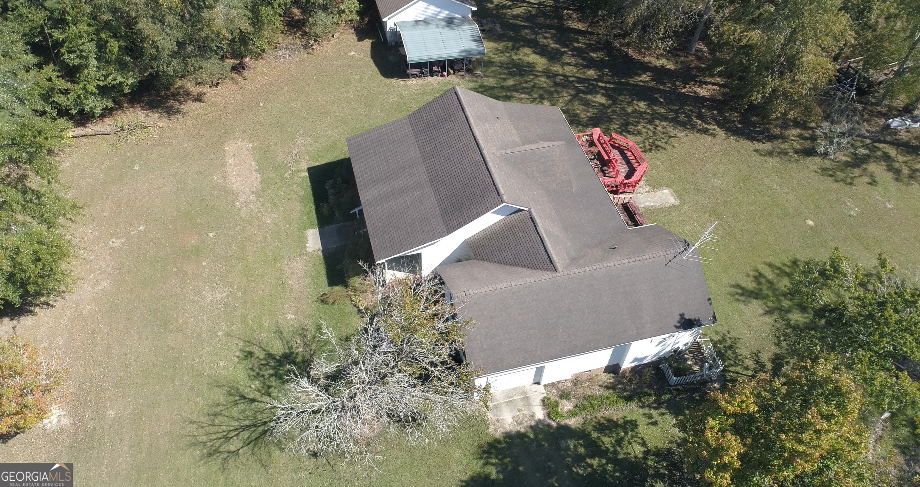 2202 Kennedy Bridge Road Register, GA 30452 - Photo 18 of 21 an aerial view of a house with outdoor space