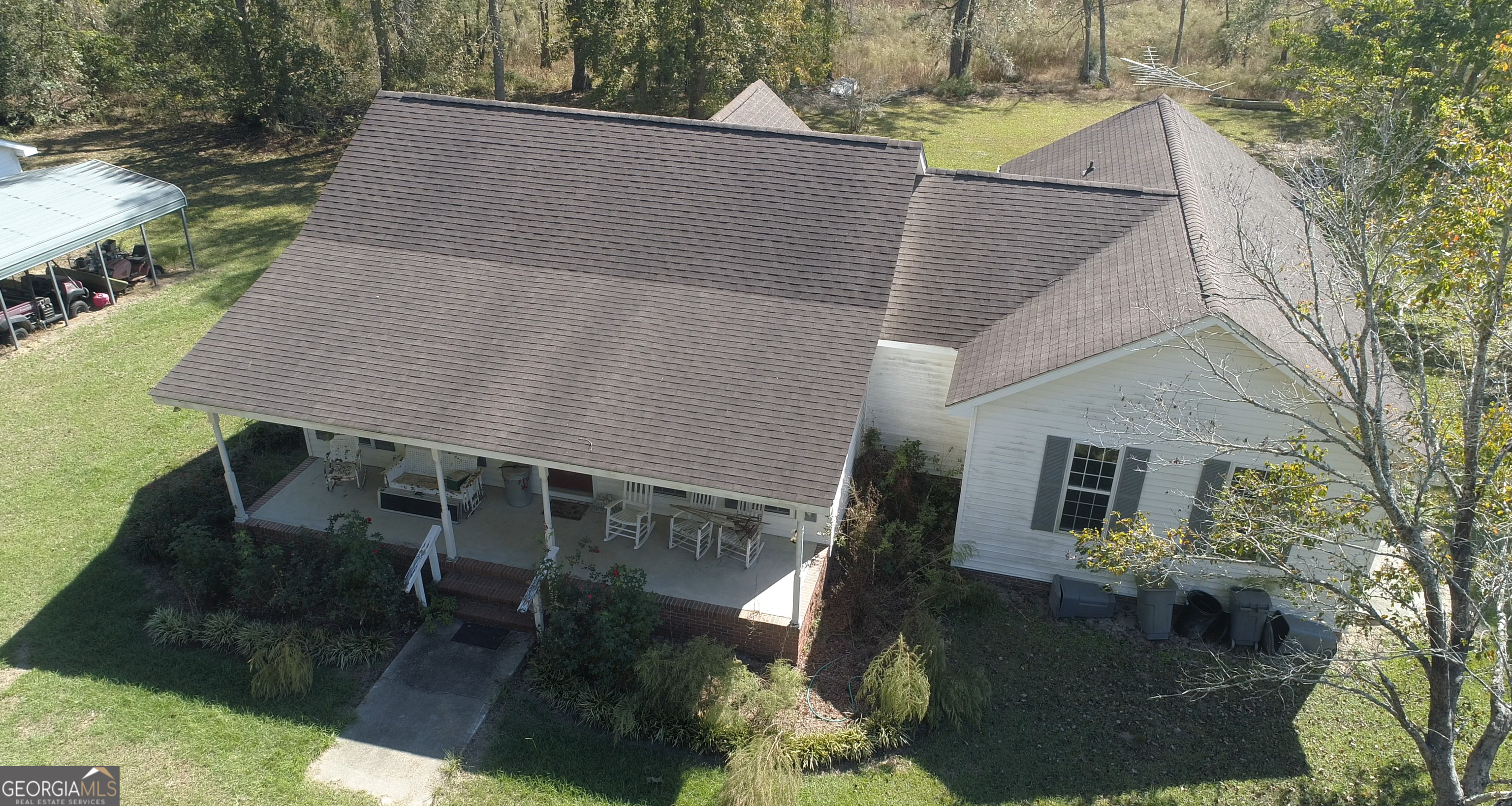 2202 Kennedy Bridge Road Register, GA 30452 - Photo 20 of 21 a backyard of a house with lots of green space